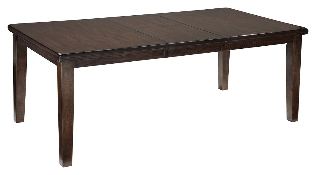 Haddigan - Rectangular Dining Room Extension Table - Dark Brown