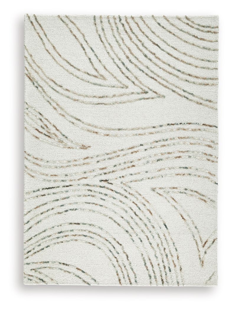 Deenbury - Medium Rug - Ivory / Green / Brown