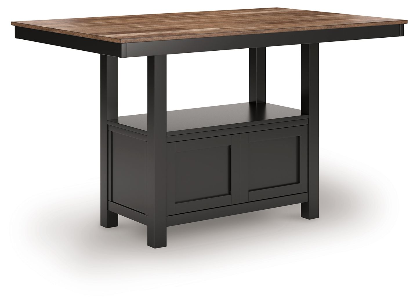 Wildenauer - Rectangular Dining Room Counter Table - Brown / Black