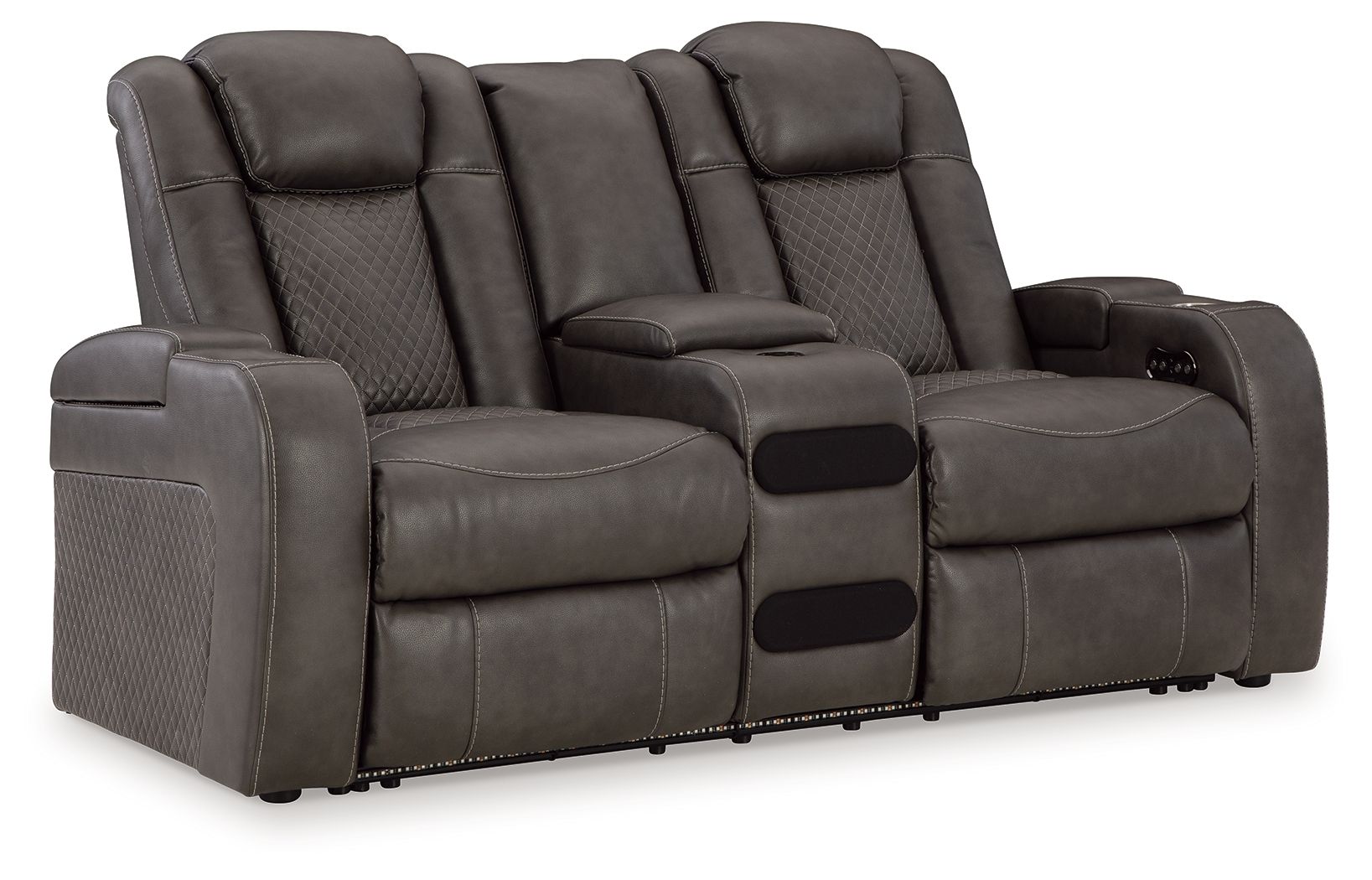 Regency Fyne-dyme - Power Reclining Loveseat With Console/Adj Hdrst