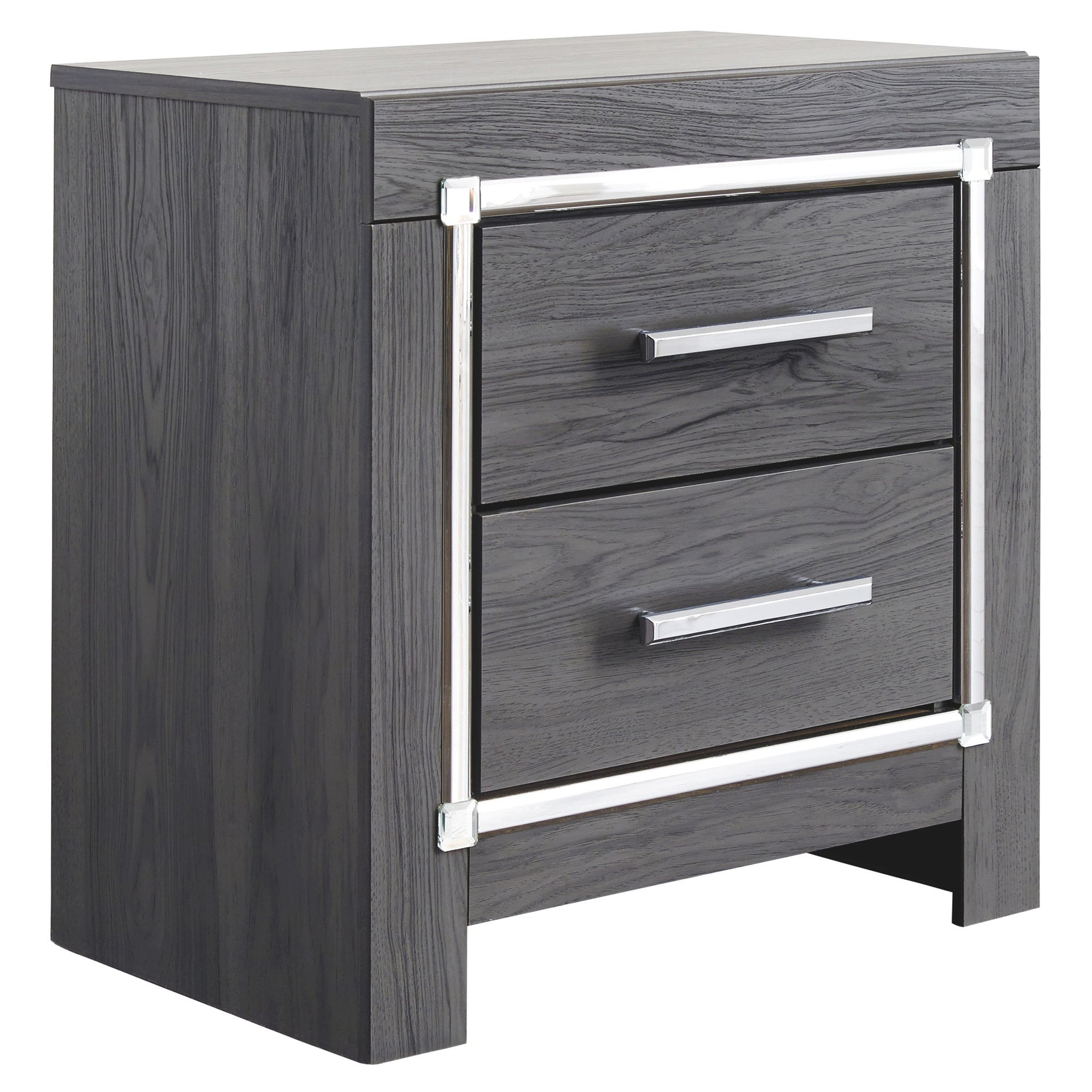 Lodanna - Two Drawer Night Stand - Gray