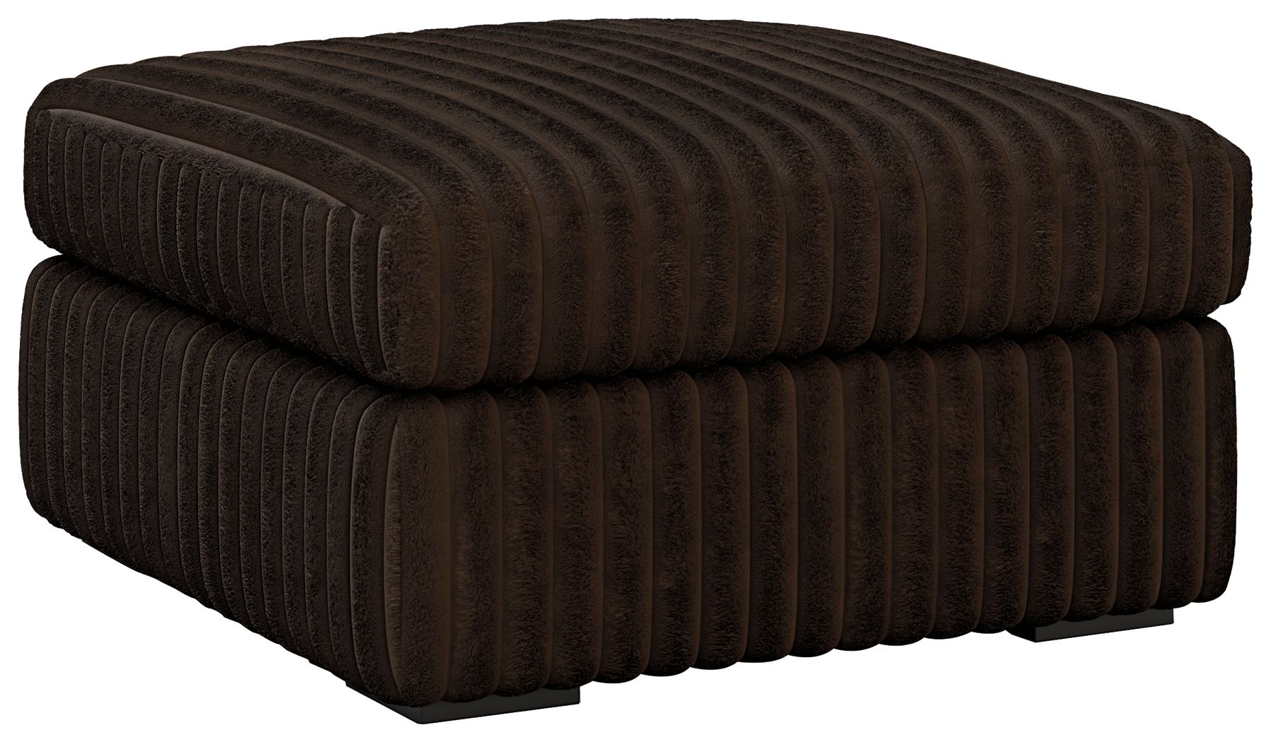 Midnight-Madness - Oversized Accent Ottoman - Chocolate