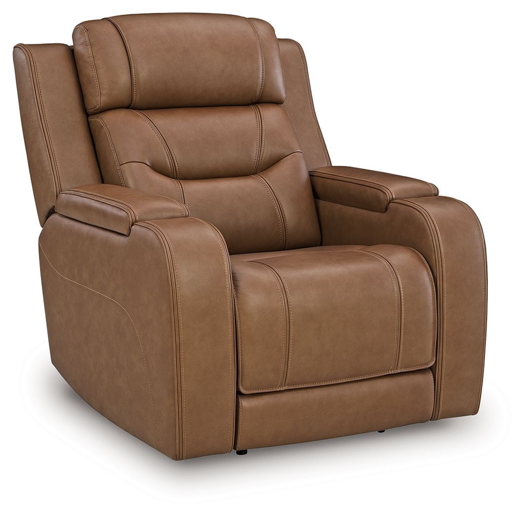 Dreamer - Power Recliner With Audio Seating - Caramel