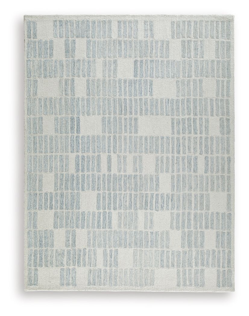 Dylanton - Large Rug - Ivory / Blue