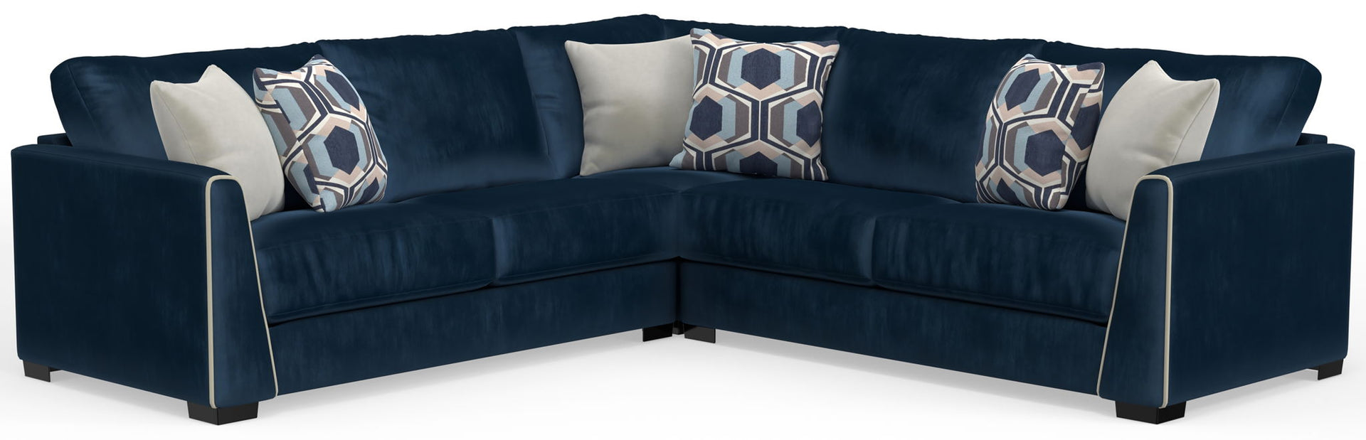 Jetson - Sectional With Comfort Coil Seat Cushions And Included Accent Pillows