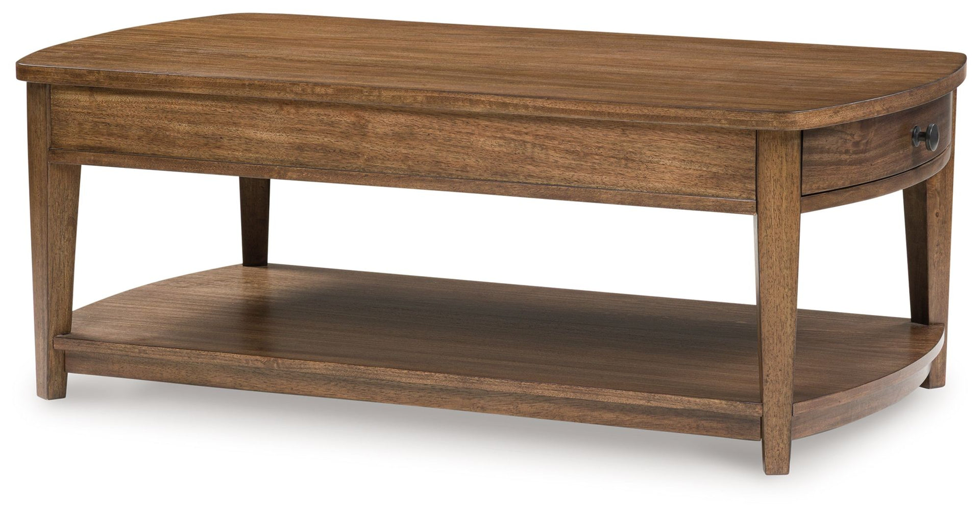 Burkbyer - Rectangular Cocktail Table - Brown