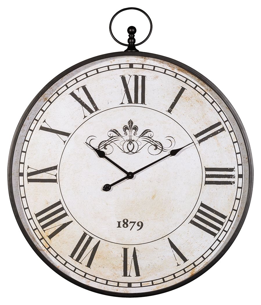 Augustina - Wall Clock - Antique Black