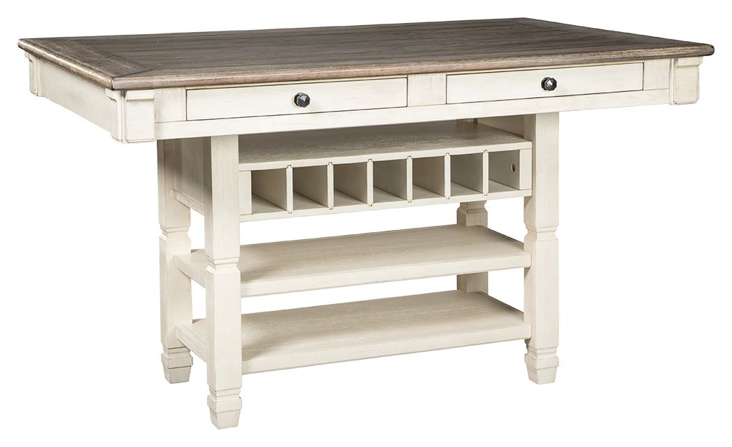 Bolanburg - Rectangular Dining Room Counter Table - Beige