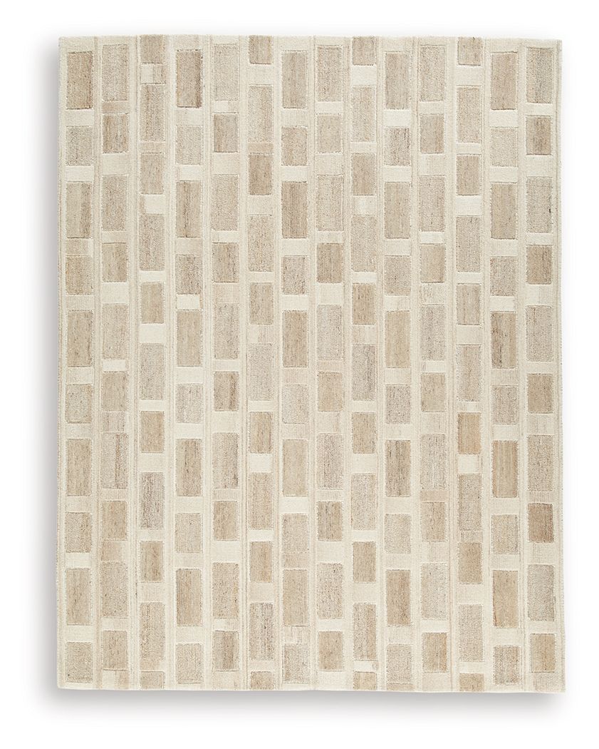 Lisgrove - Large Rug - Tan / Brown / White