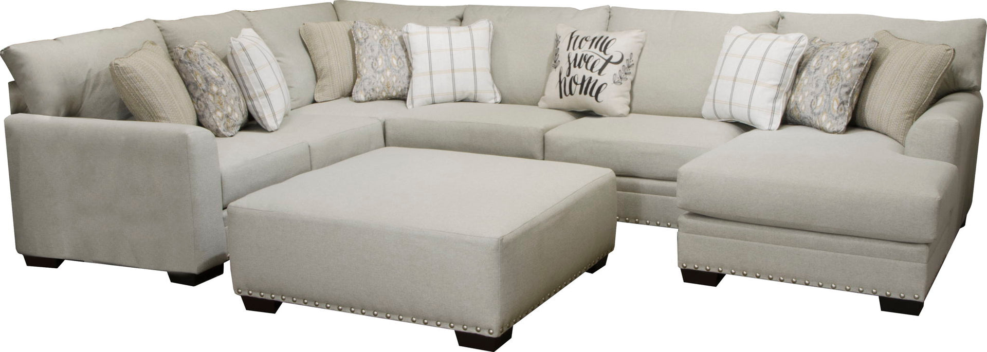 Middleton Modular Sectional - Cocktail Ottoman - Cement
