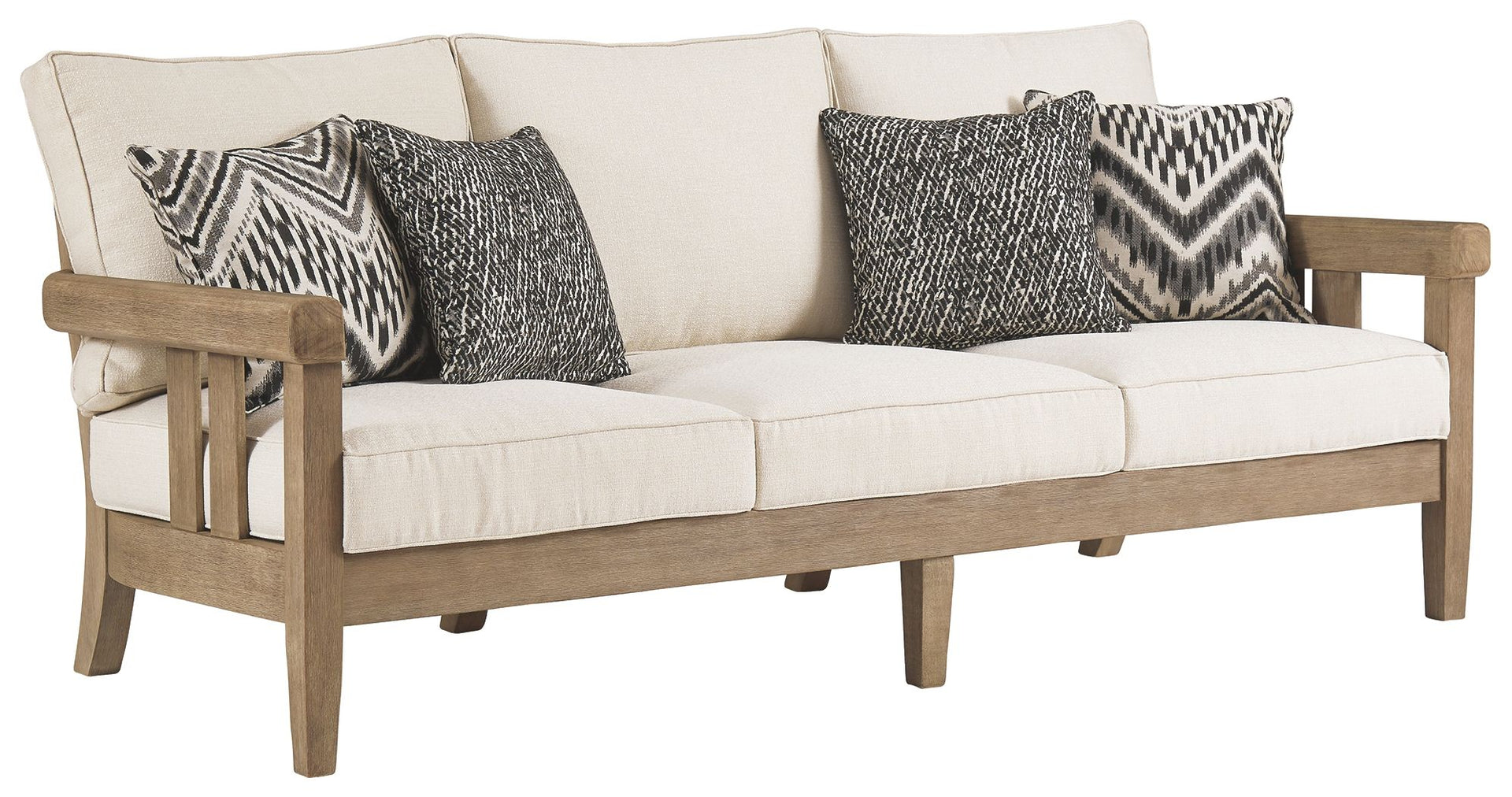Gerianne - Sofa with Cushion - Brown