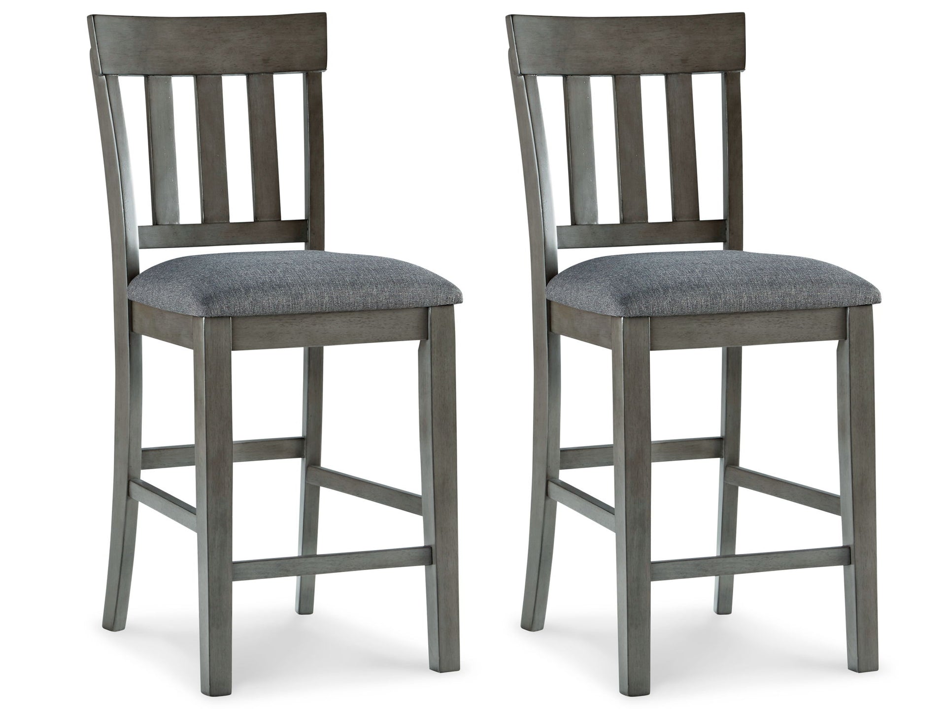 Hallanden - Upholstered Barstool (Set of 2) - Black / Gray