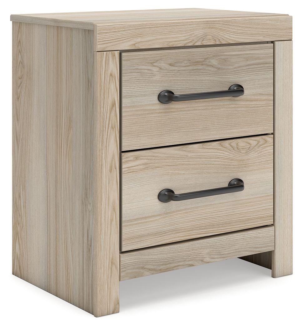 Senbry - Two Drawer Night Stand - Tan
