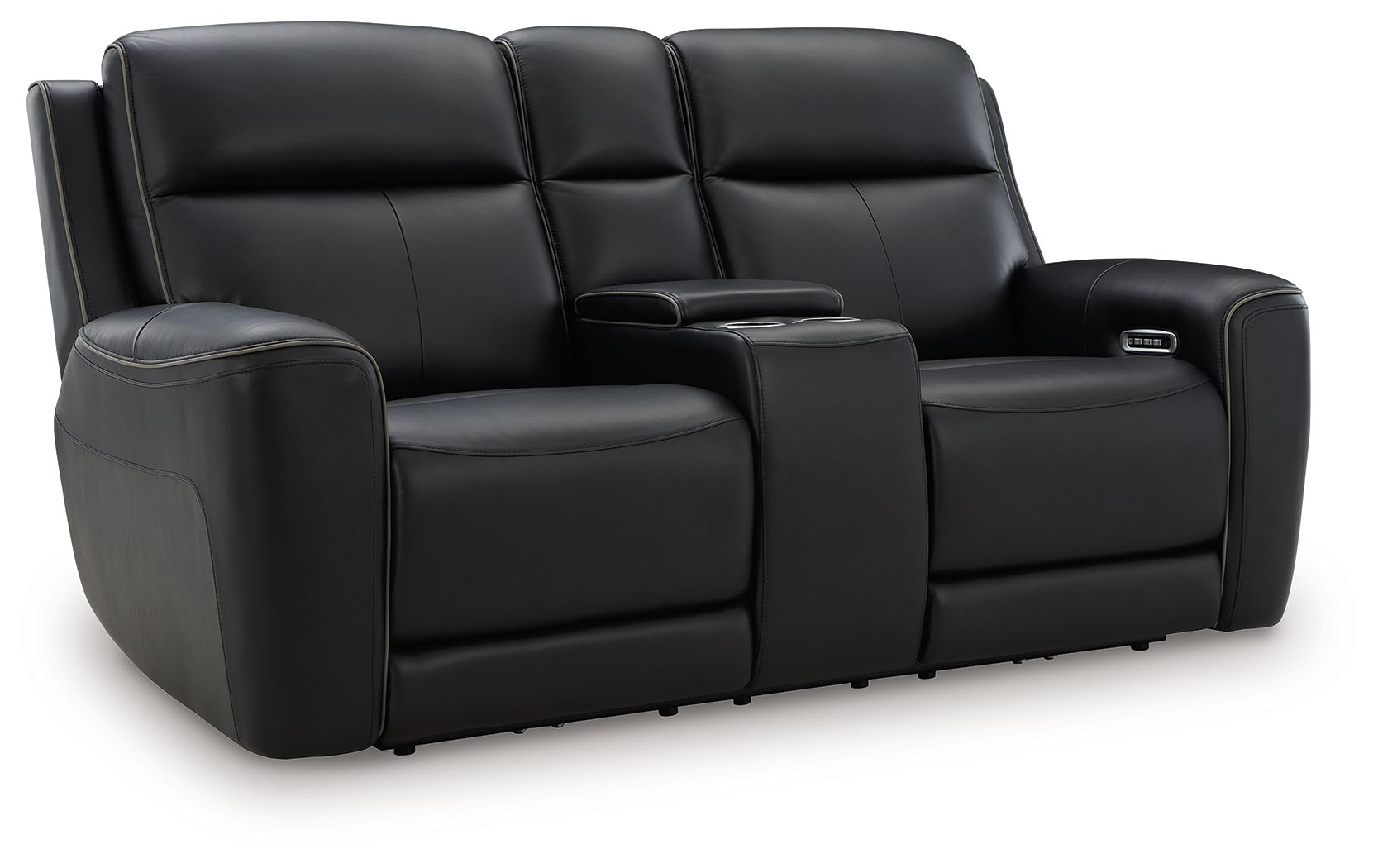 5Z-Relaxation - Power Reclining Loveseat / Console / Adjustable Headrest - Onyx