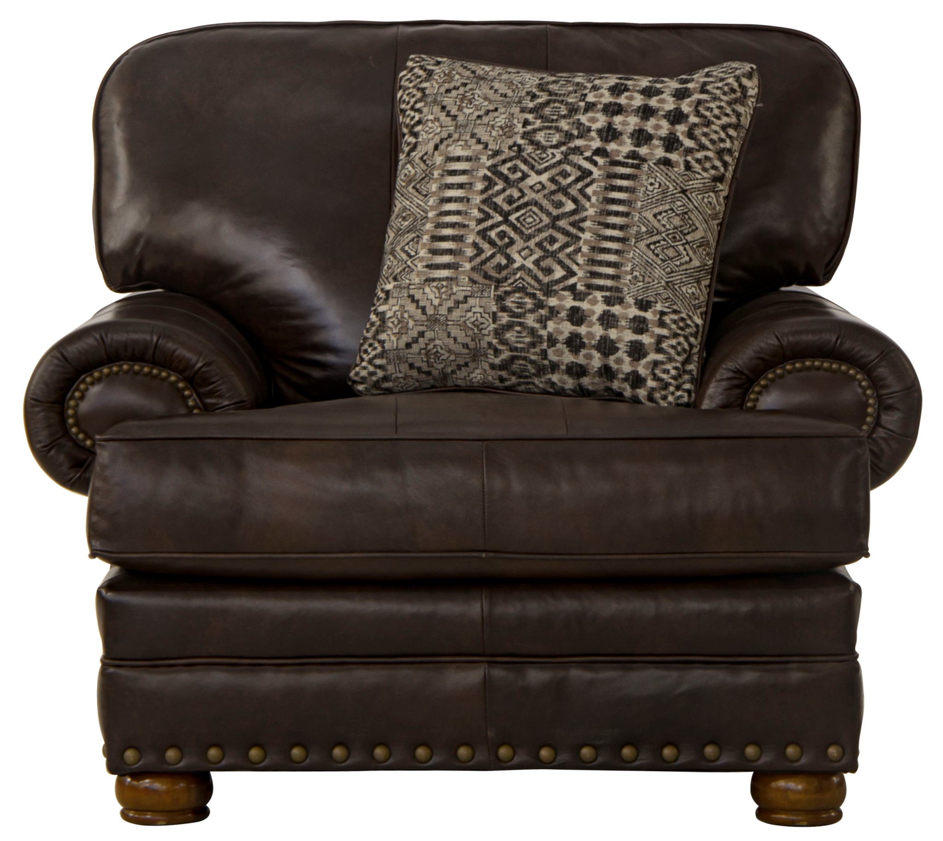 Roberto - Leather Chair - Cocoa