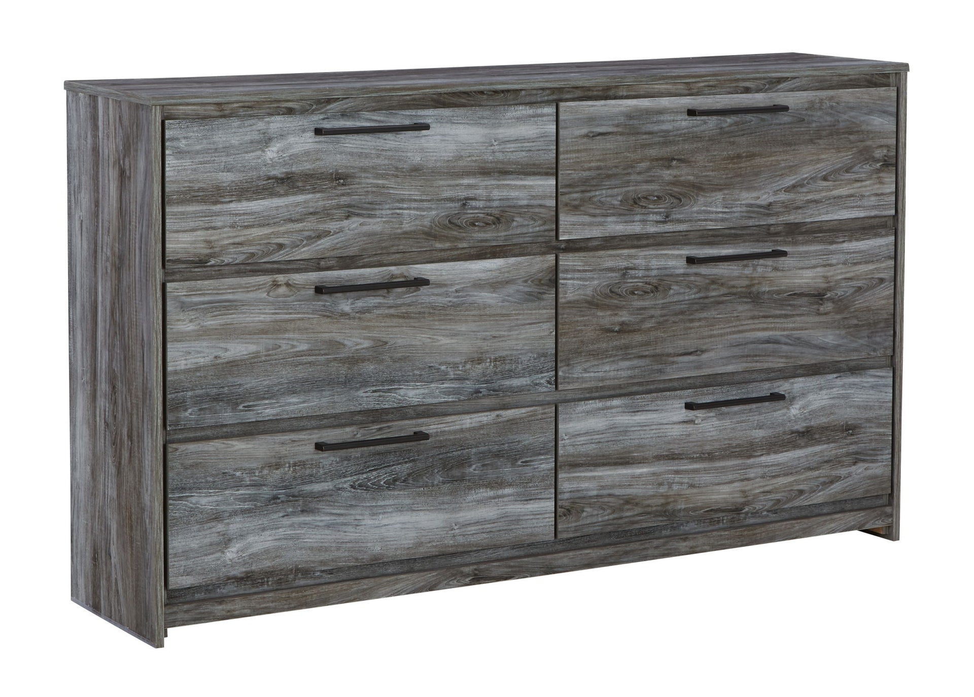 Baystorm - Six Smooth Drawer Dresser - Gray
