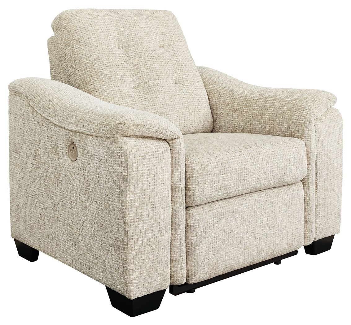 Beaconfield - Zero Wall Power Wide Recliner - Sandstone