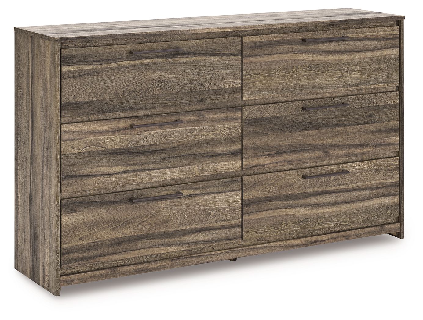 Baystorm - Six Drawer Dresser - Brown