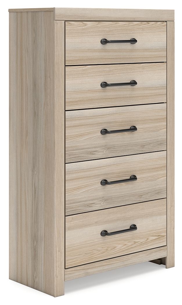 Senbry - Five Drawer Chest - Tan