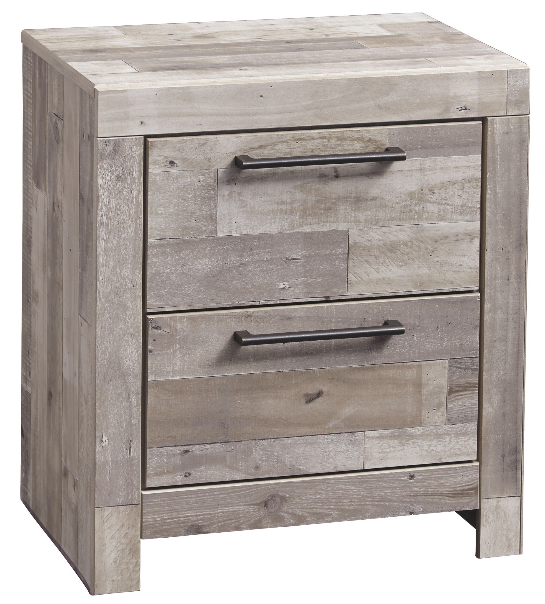 Effie - Two Drawer Night Stand - Whitewash