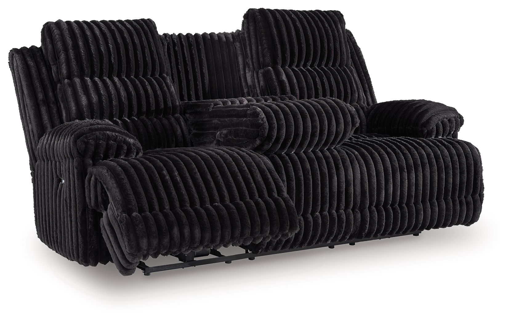 Technique - Onyx - Reclining Power Sofa With Drop Down Table