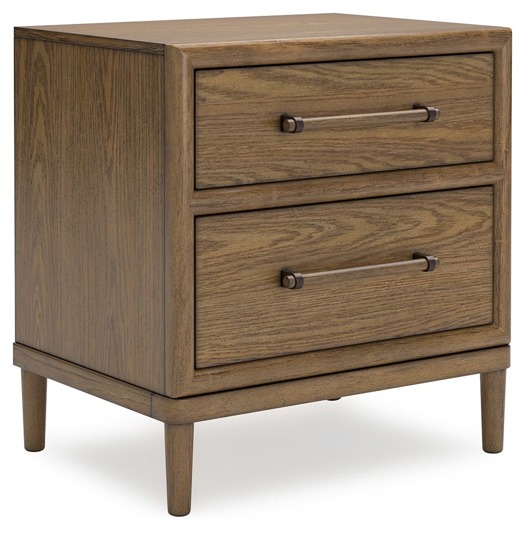 Roanhowe - Brown - Two Drawer Night Stand