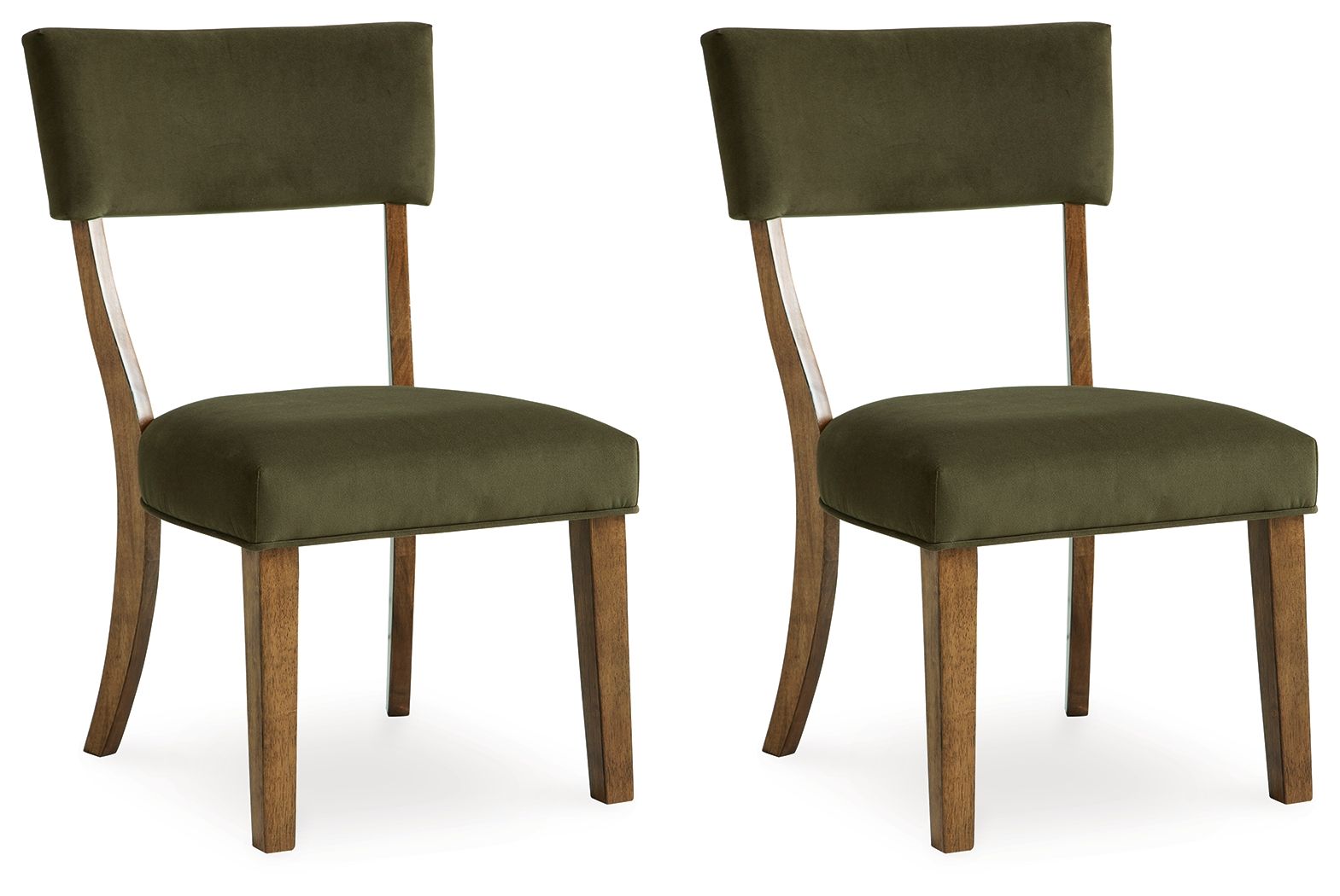Steenlage - Green / Brown - Dining Upholstered Side Chair (Set of 2)