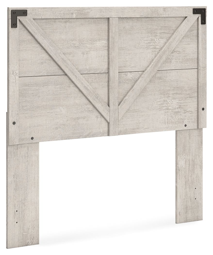 Shawburn - Gray - Full Crossbuck Panel Headboard