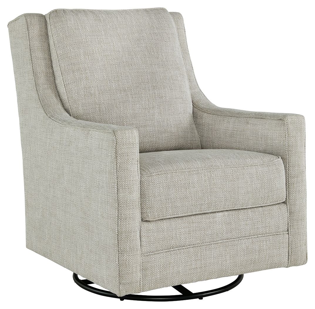 Kambria - Swivel Glider Accent Chair - Fog