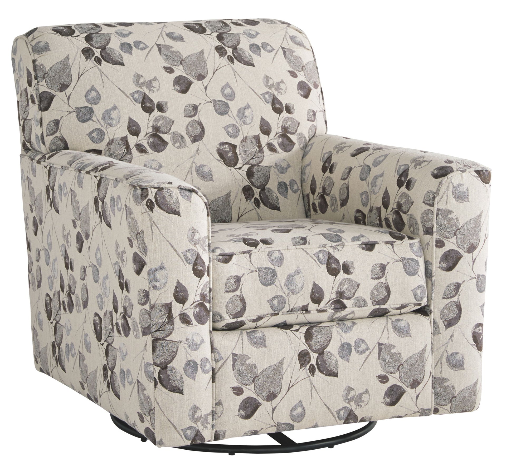 Abney - Swivel Accent Chair - Platinum
