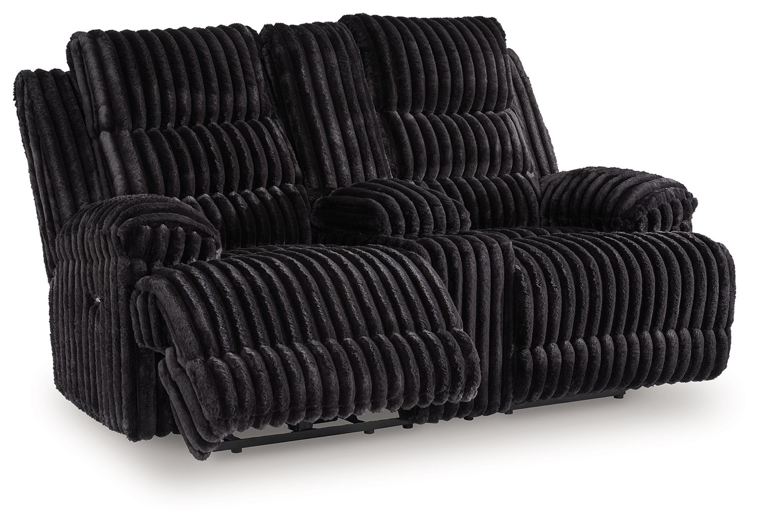 Technique - Onyx - Double Reclining Power Loveseat With Console