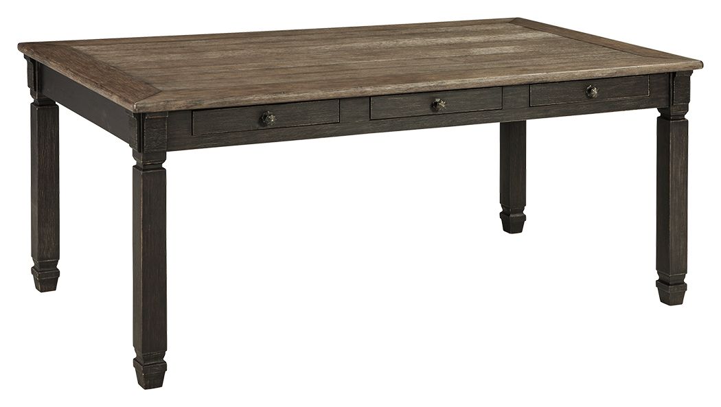 Tyler Creek - Rectangular Dining Room Table - Black / Gray