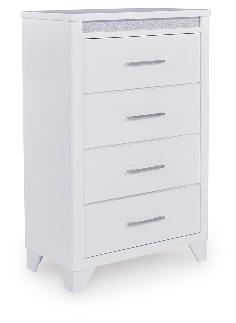 Frostlyn - White - Four Drawer Chest