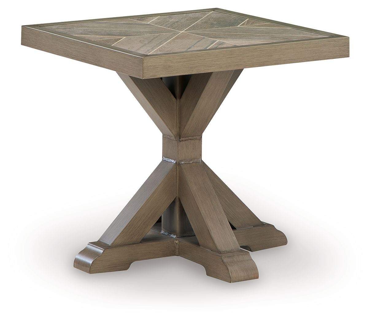 Revare Beach - Square End Table - Beige