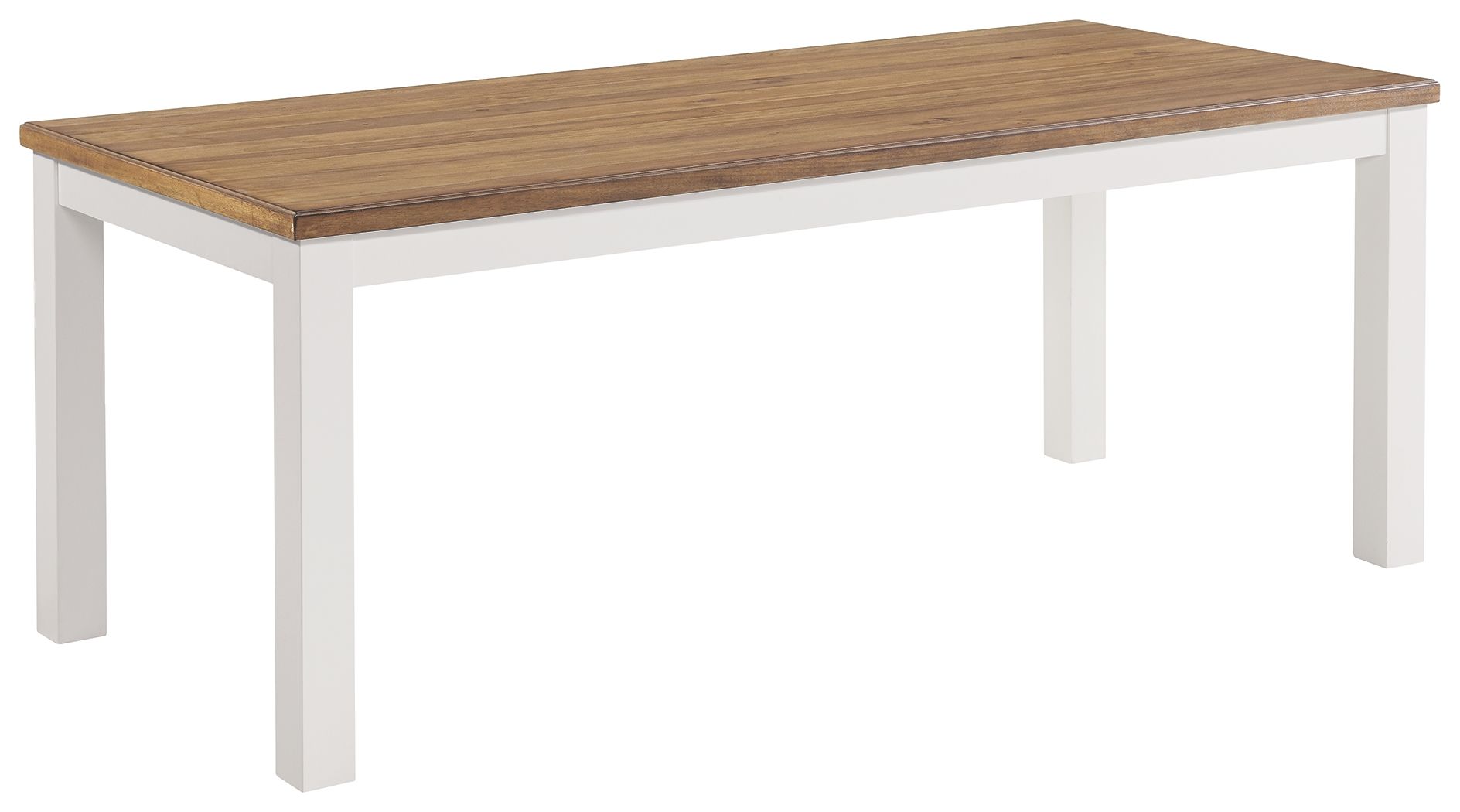 Westconi - White / Brown - Rectangular Dining Room Table