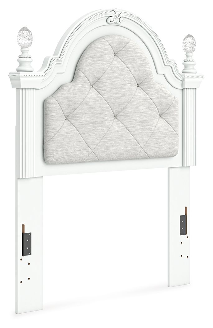 Maylilly - Twin Upholstered Panel Headboard - White