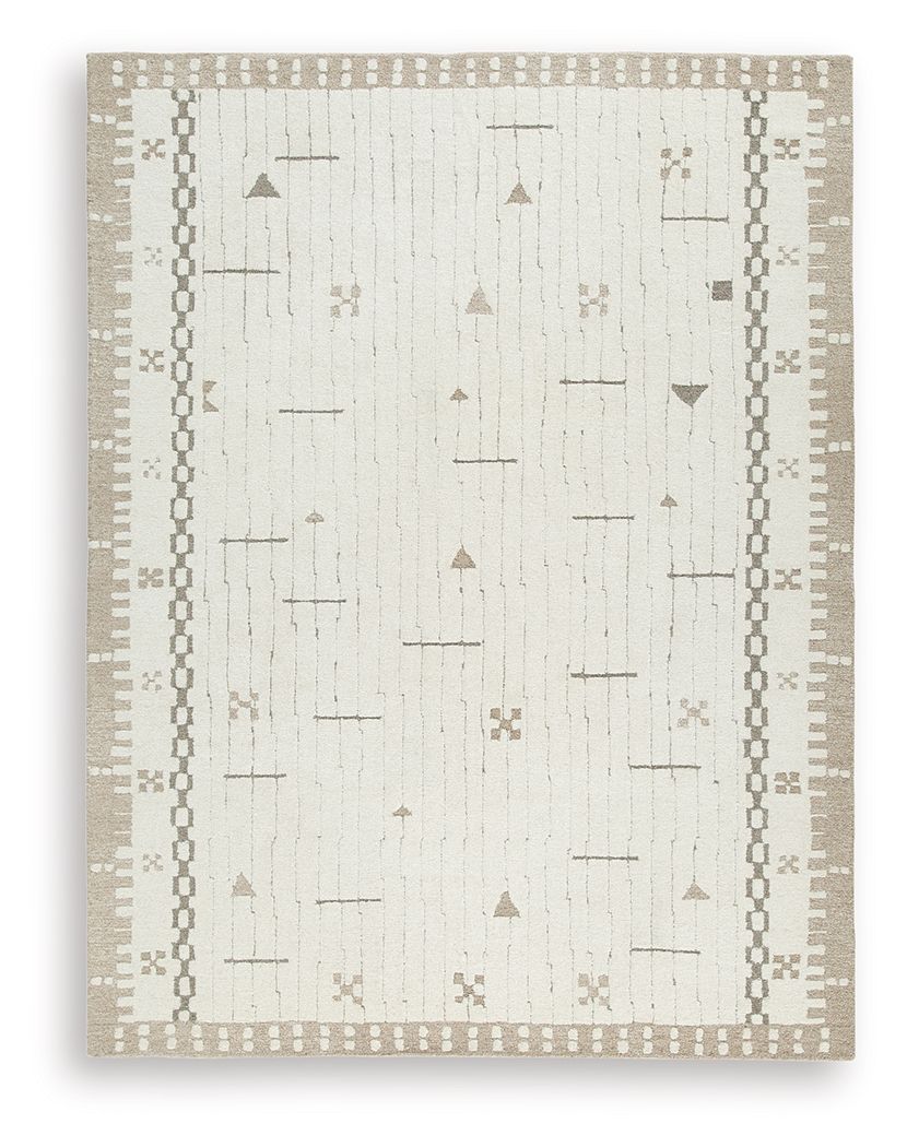 Dot - Large Rug - Cream / Brown / Taupe