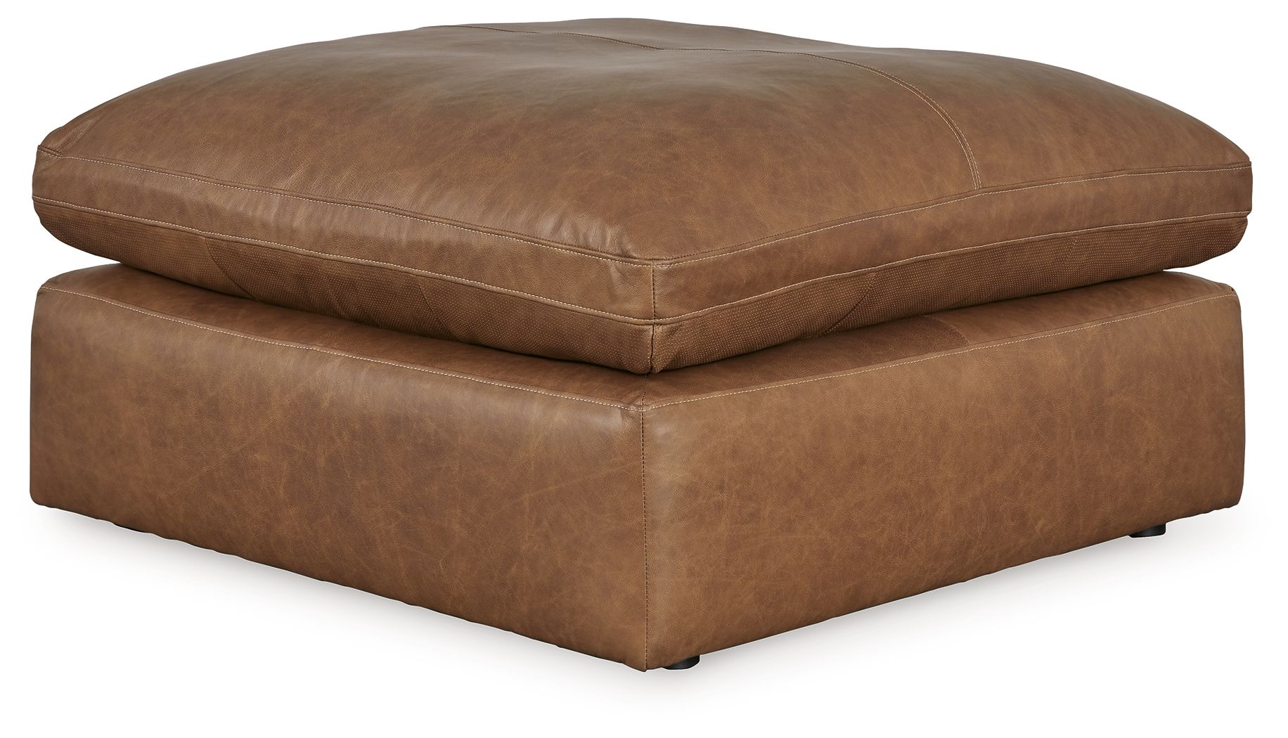 Emilia - Oversized Accent Ottoman - Caramel