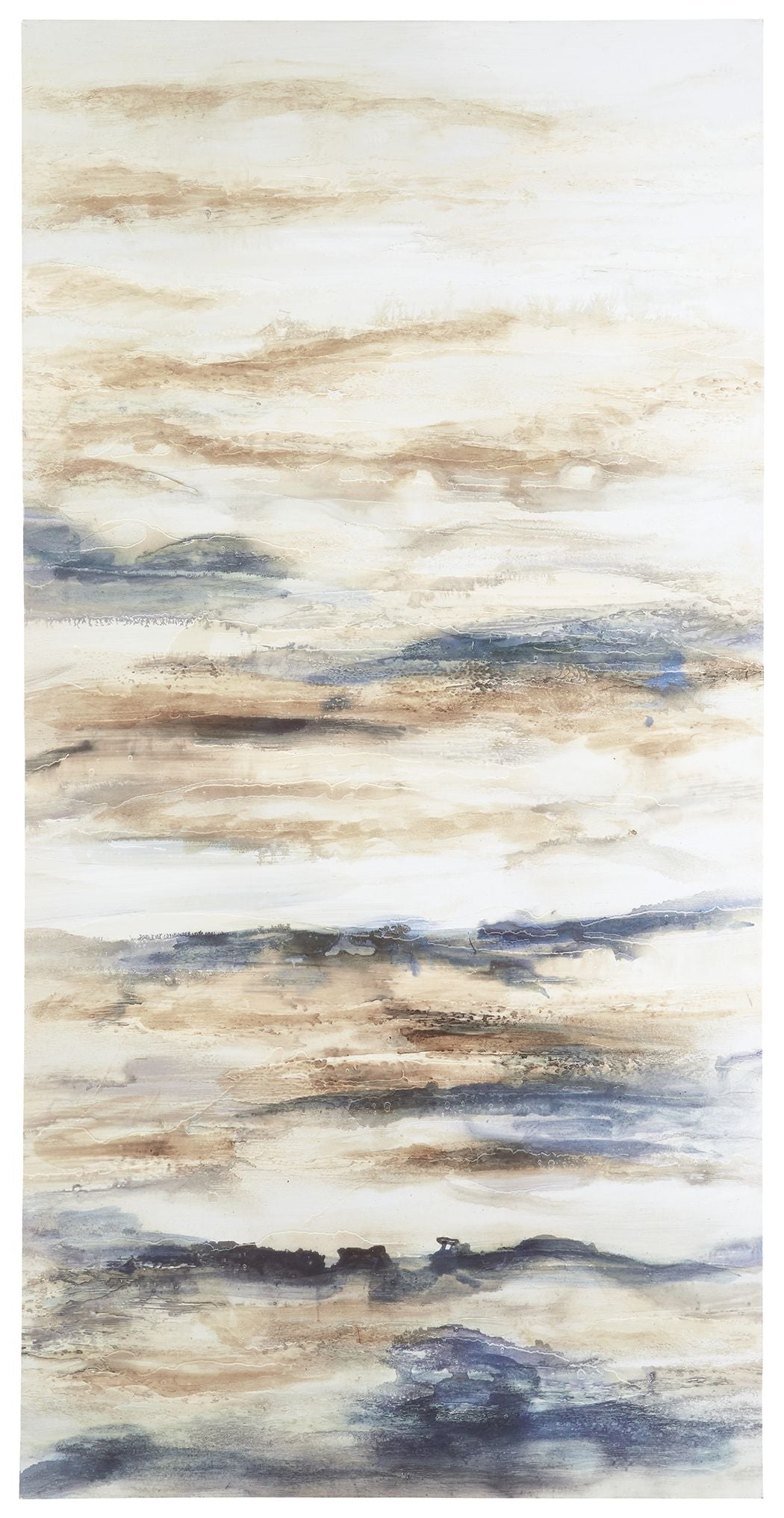 Joely - Wall Art - Blue / Tan