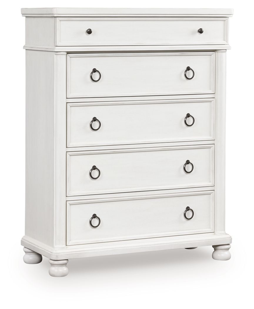 Chadworth - Five Drawer Chest - Antique White