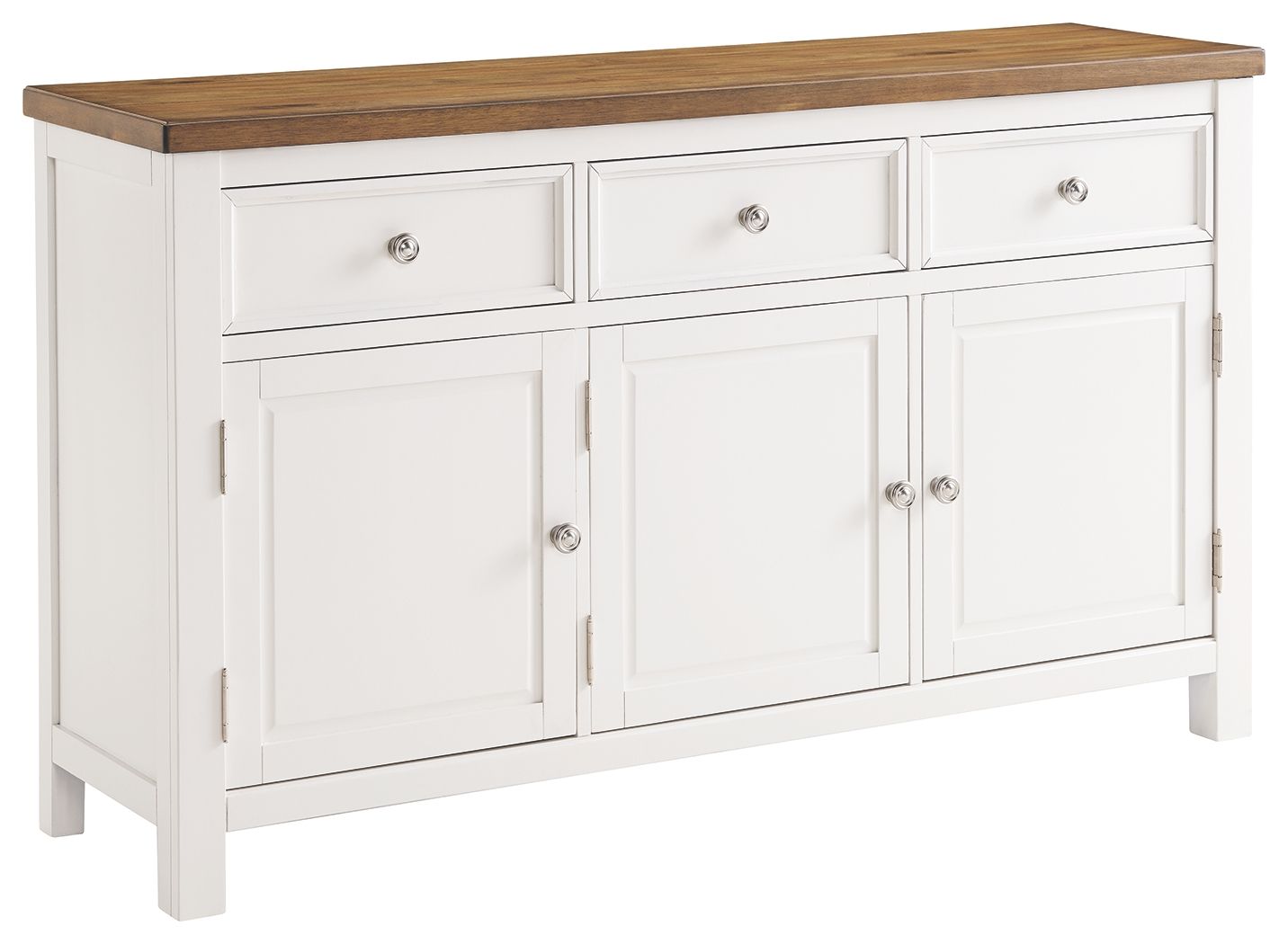 Westconi - White / Brown - Dining Room Server