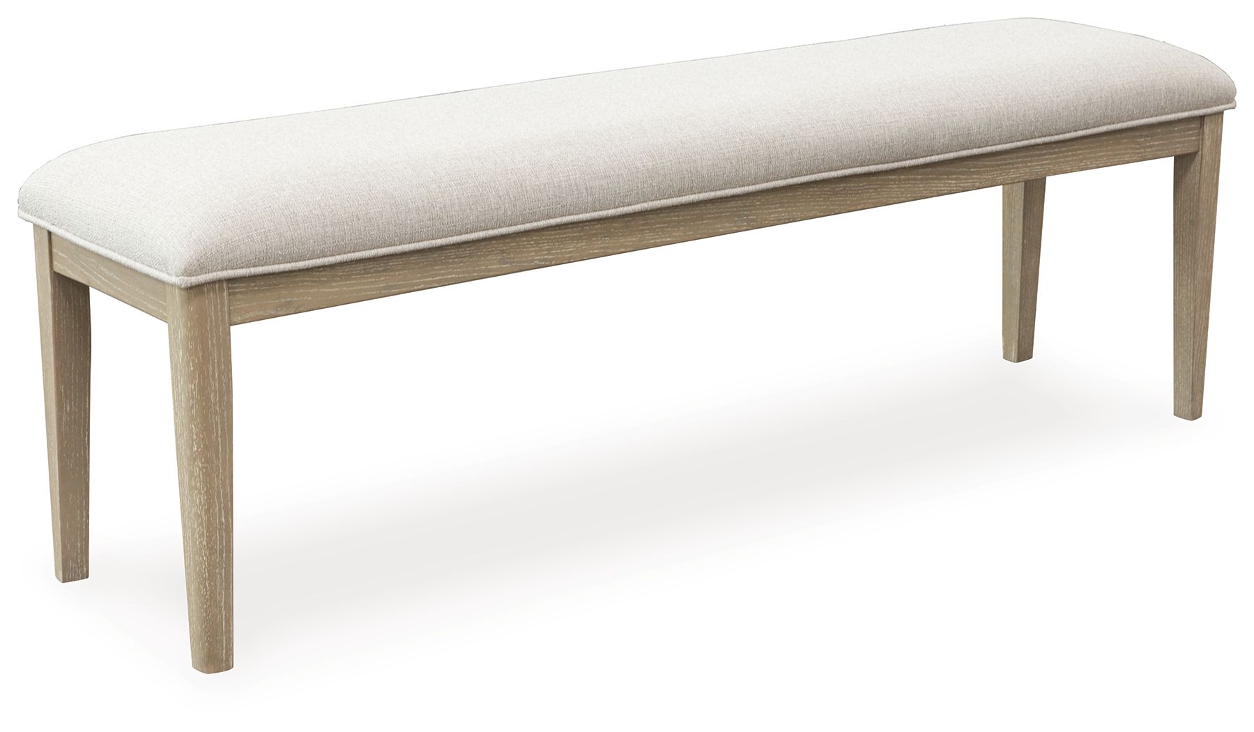Vallardia - Light Grayish Brown - Large Upholstered Dining Room Bench