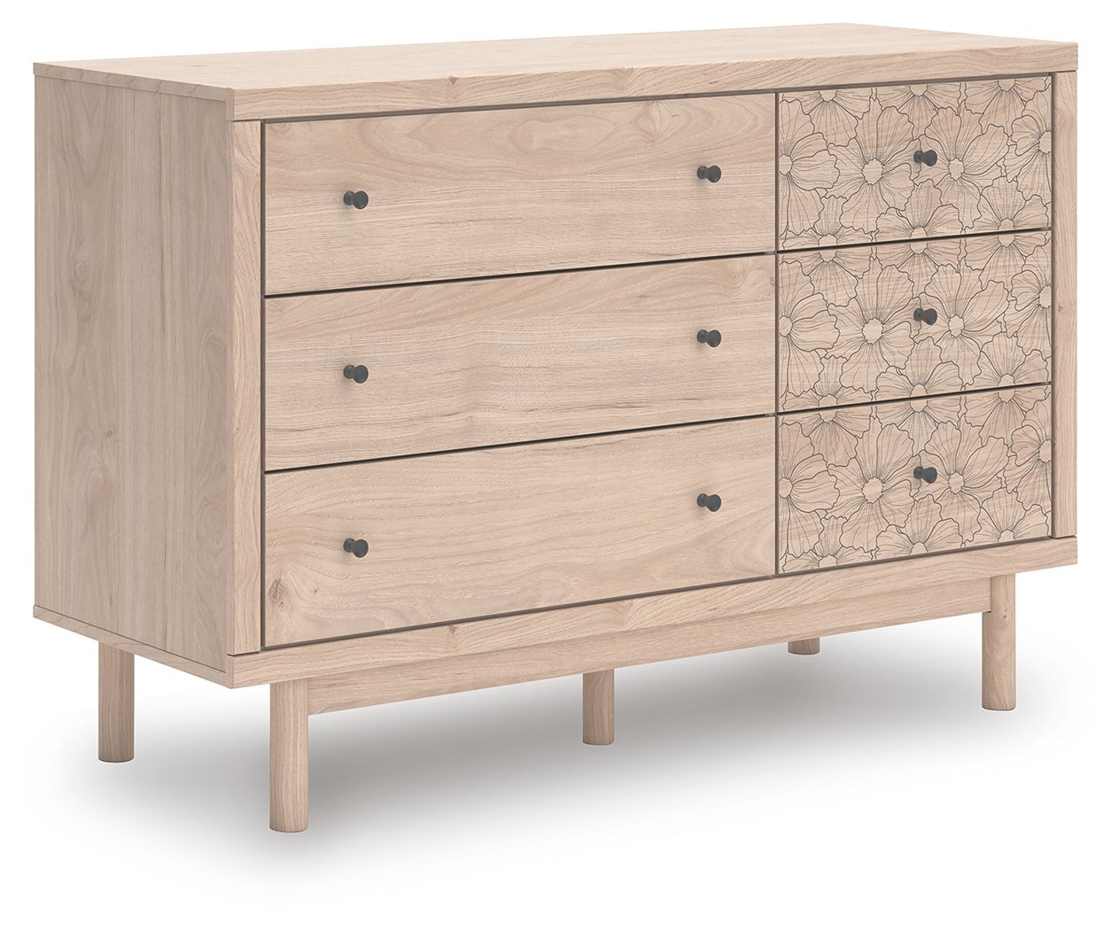 Shapella - Tan - Six Drawer Dresser