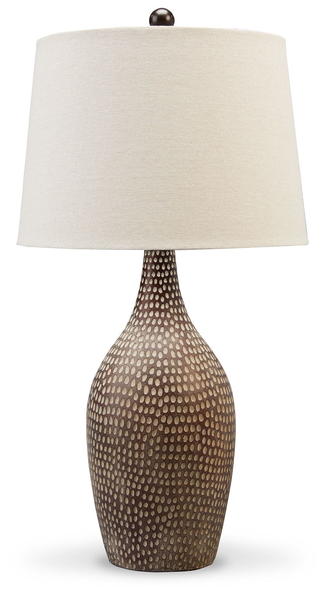 Laelman - Poly Table Lamp - Brown / Gray
