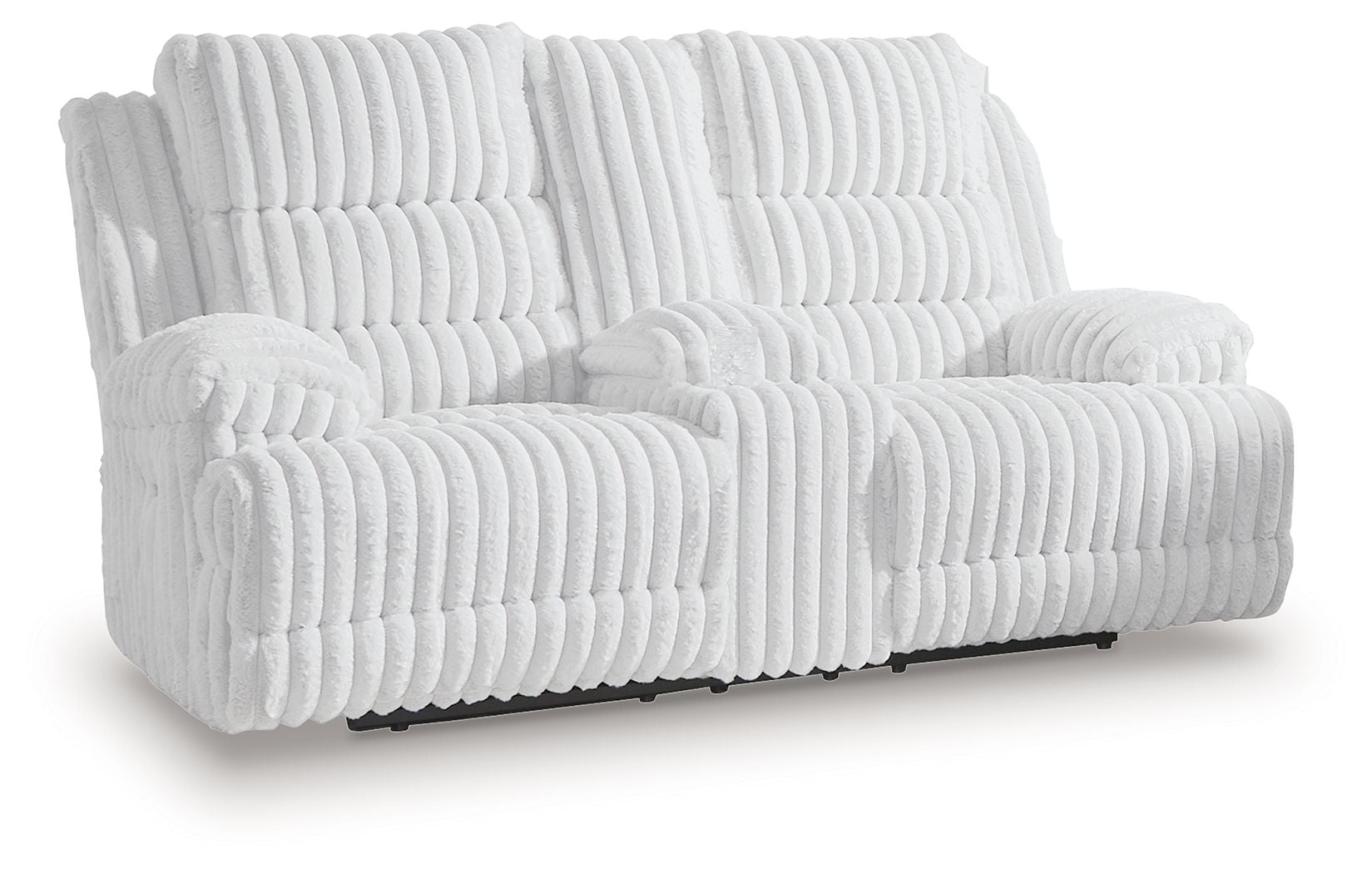 Technique - Alloy - Double Reclining Power Loveseat With Console