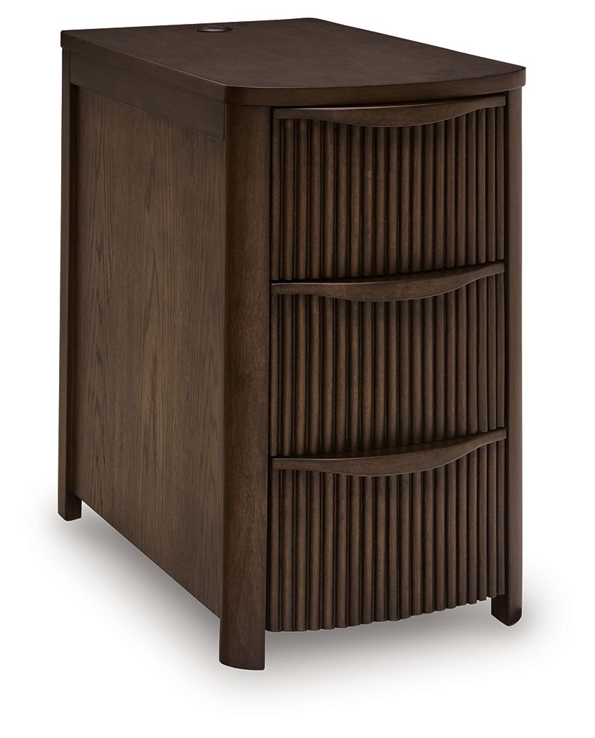 Camdill - Chair Side End Table - Dark Brown