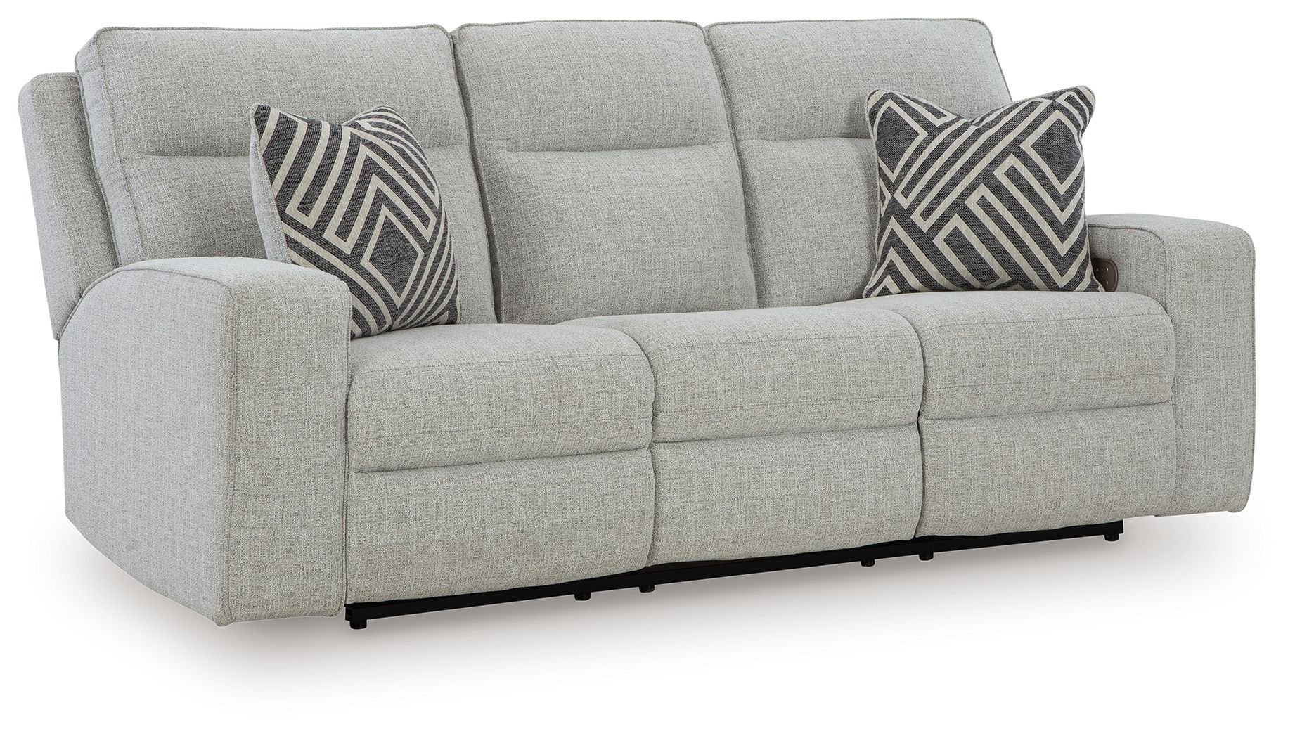 Jasperson - Stone - Power Reclining Sofa With Adj Headrest