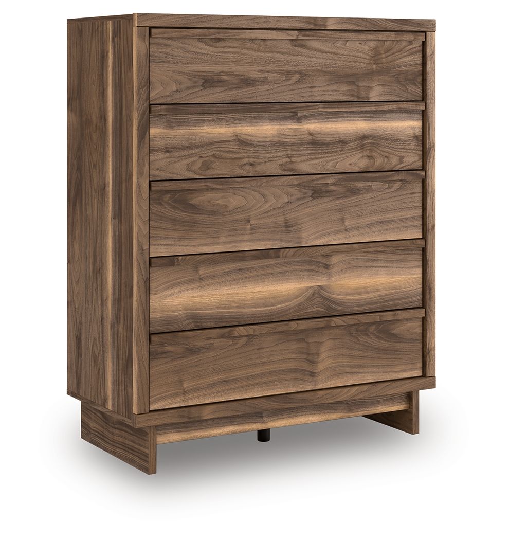 Zadilyn - Brown - Five Drawer Wide Chest
