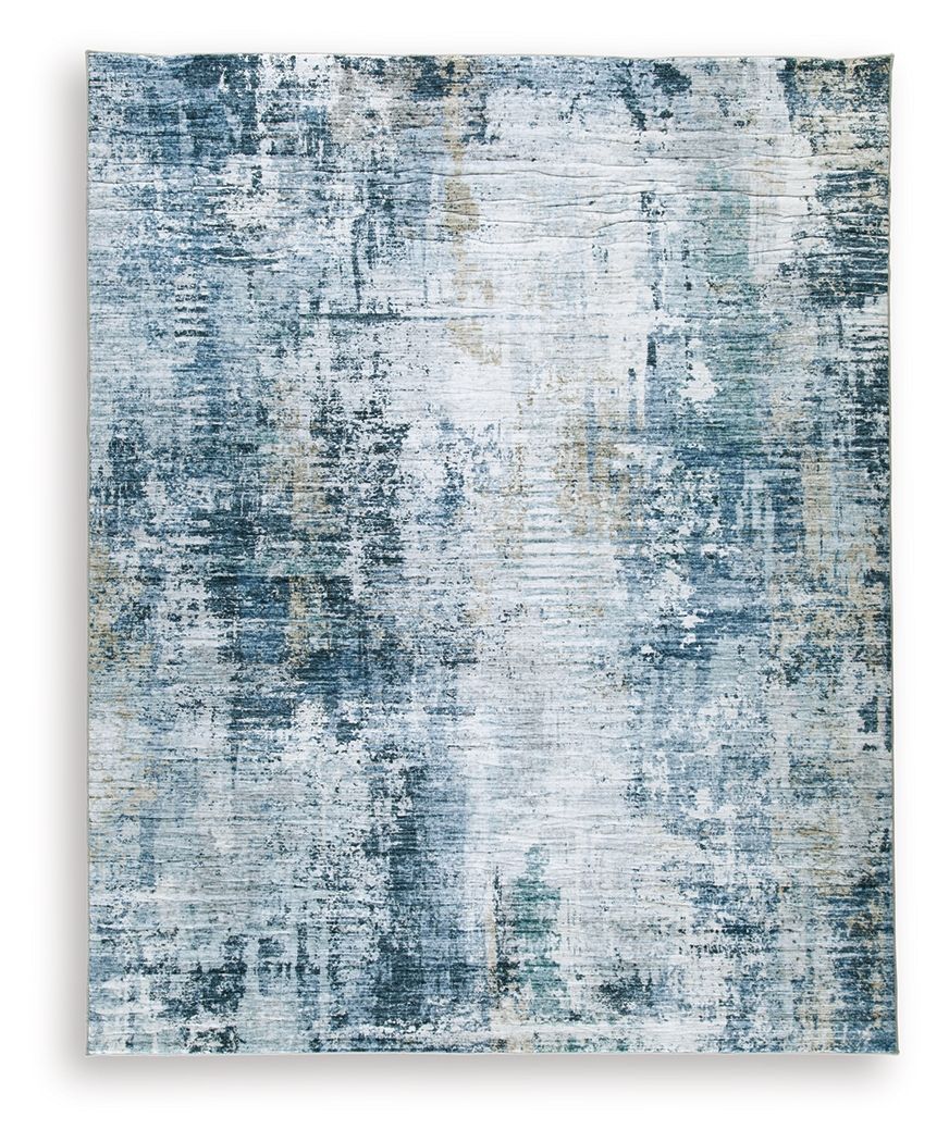 Arlenmont - Large Rug - Blue / White / Brown