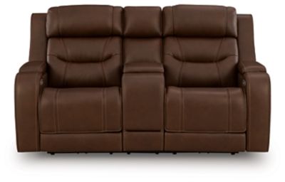 Dreamer - Brown - Power Reclining Loveseat With Audio Seating